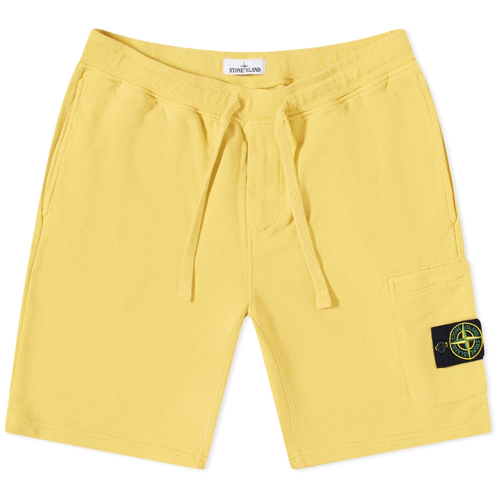 Shorts Stone Island Garment Sweat Short Gul | 761564651-V0030, 0