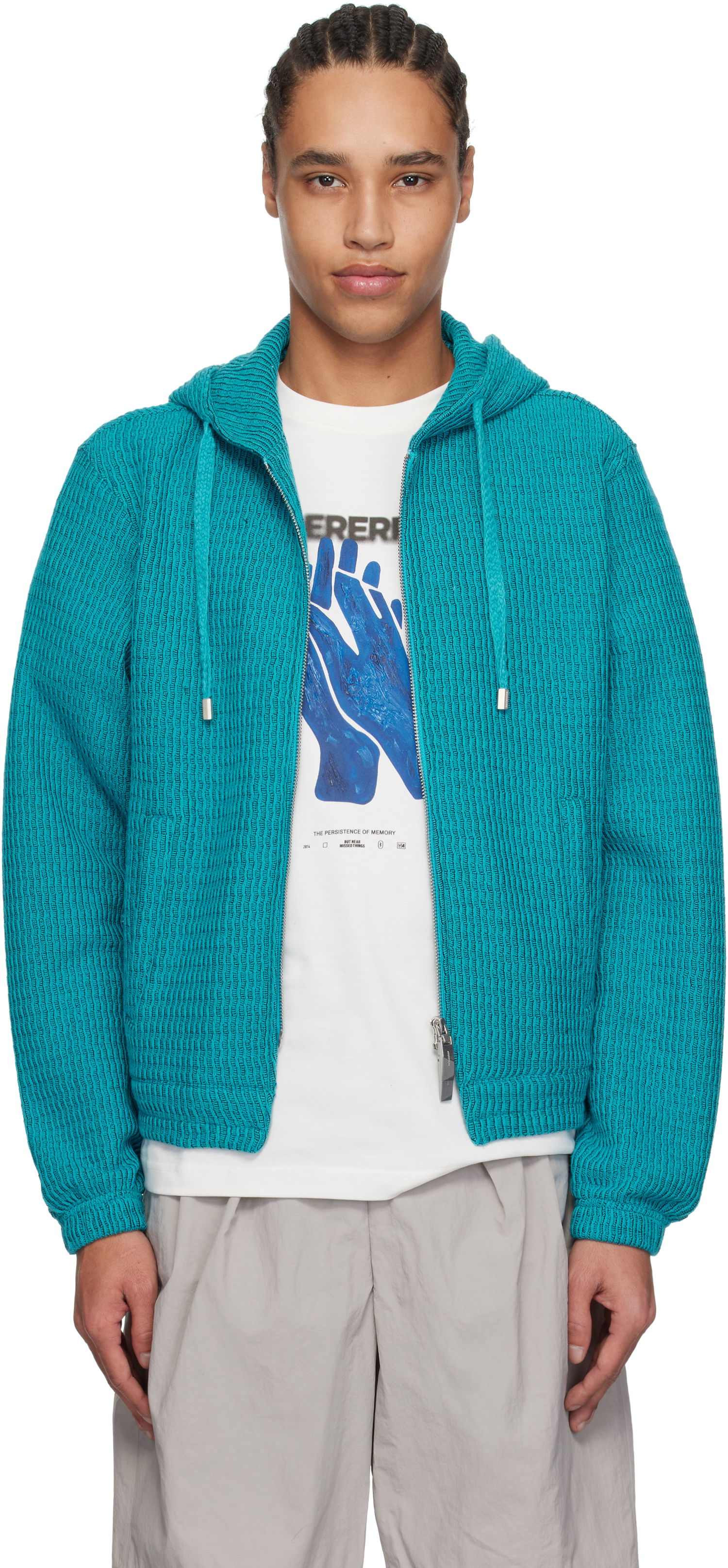 Sweater ADER ERROR ADER error Lunel Zip-Up Hoodie Turkis | BO01SSHD0401TQ, 0
