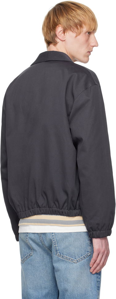 Bomberjakke MAISON KITSUNÉ Maison Kitsuné Elasticated Zipped Jacket Grå | OM02122WW9028, 2