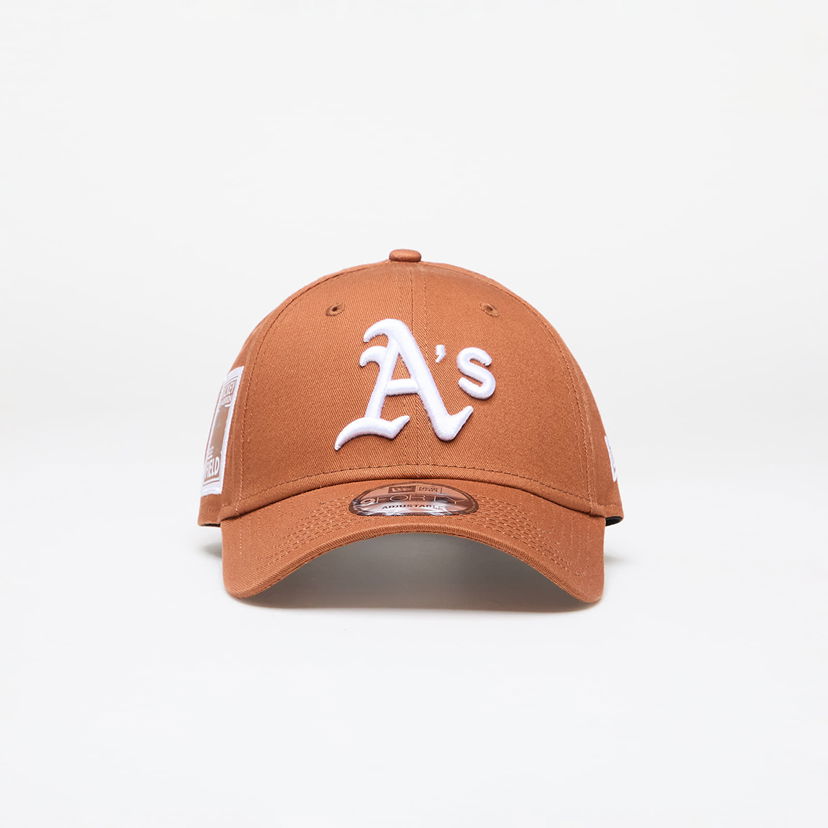 Kasket New Era Oakland Athletics MLB Side Patch 9FORTY Adjustable Cap Brun | 60435134