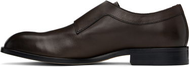 Tøj BOSS Leather Monkstraps with Flexible Sole Brun | 50536161, 2