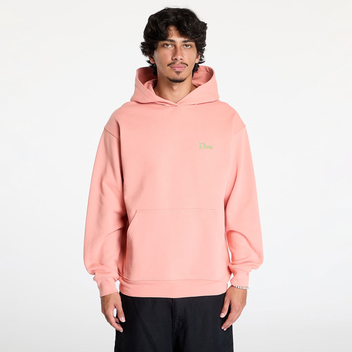 Sweatshirt Dime Classic Small Logo Hoodie UNISEX Pink Clay XXL Orange | DIMEFA2412PIN, 0