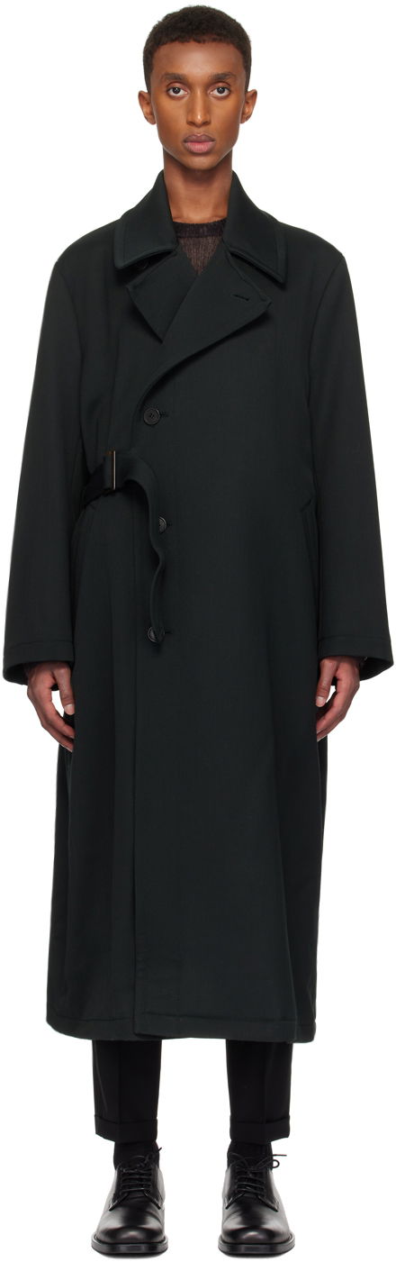 Frakker Paul Smith Paul Smith Wool-Blend Twill Coat Grøn | M1R-145Z-N02492-37