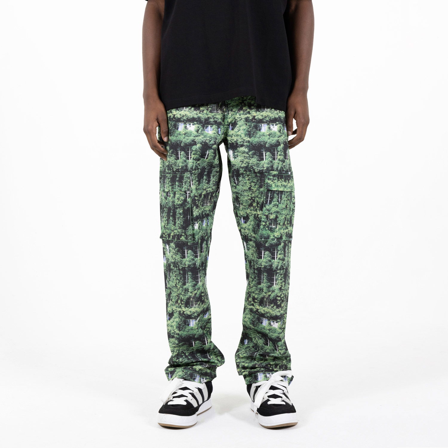 Cargo bukser Pleasures Natural Cargo Pants Multi Grøn | P23SP038-MULTI, 0