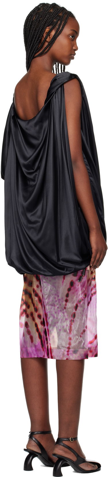 Nederdel Dries Van Noten Dries Van Noten Silk Draped Blouse Flerfarvet | 251-010738-1032, 2