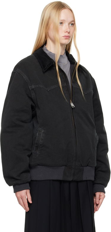 Jakke Maison Margiela Maison Margiela Yoke Caban Bomber Jacket Sort | S50AM0640 M35255, 4