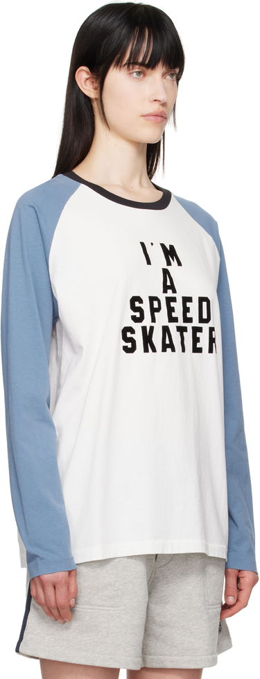 T-shirt Bode Bode 'Skater' Long Sleeve T-Shirt Hvid | MRS25CS025, 1
