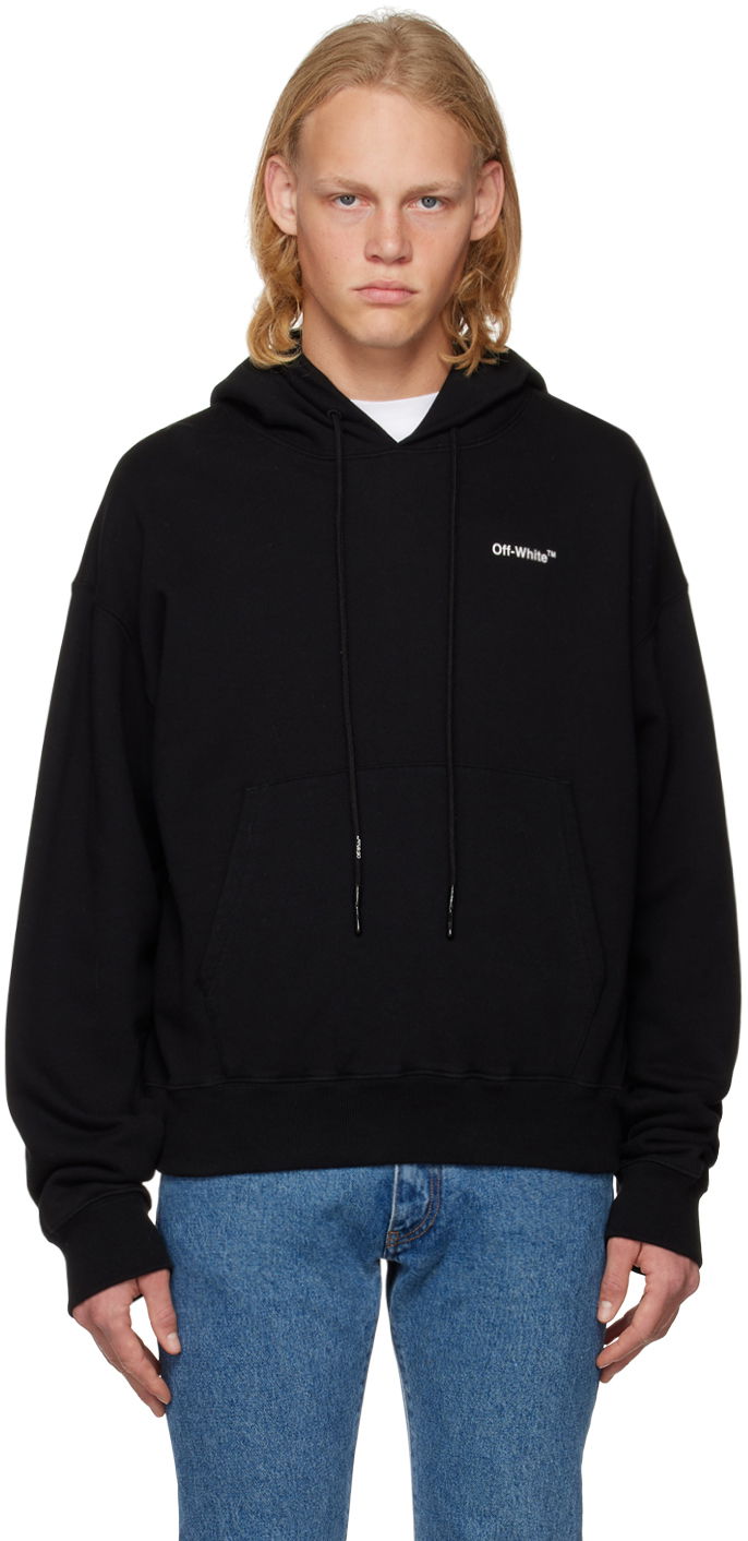 Sweatshirt Off-White Black Arrow Hoodie Sort | OMBB037C99FLE0031001