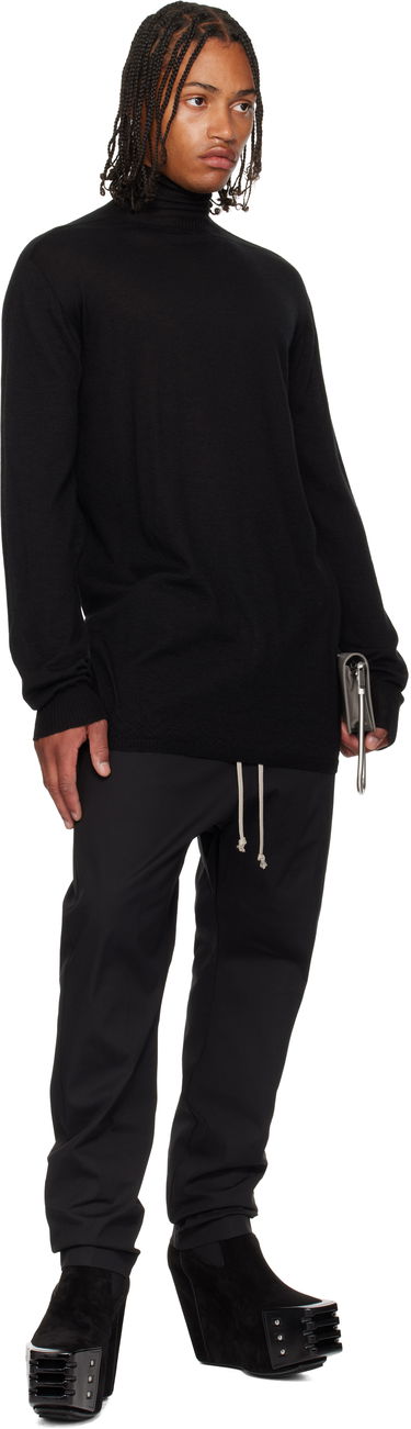 Sweater Rick Owens Rick Owens Concordians Oversized Turtleneck Sweater Sort | RU02E1626 WS, 3