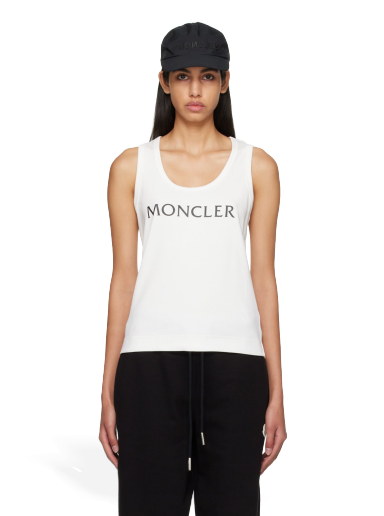 Tanktop Moncler Printed Hvid | I10938P0000189A0D