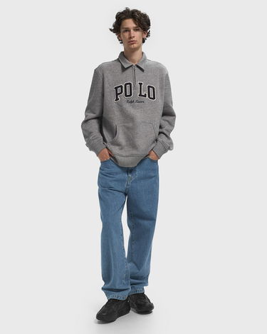 Sweatshirt Polo by Ralph Lauren Polo Ralph Lauren Fleece Quarter-Zip Sweatshirt Grå | 710981150001, 2