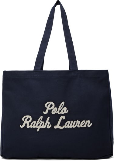 Mulepose Polo by Ralph Lauren Ralph Lauren Embroidered Canvas Tote Bag Mørkeblå | 405945884001, 0