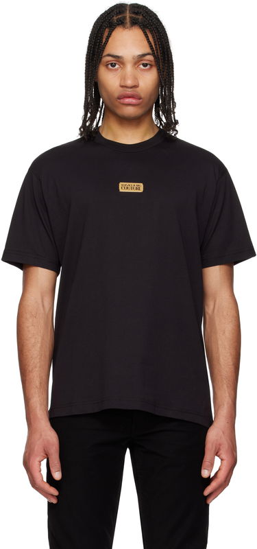 T-shirt Versace Versace Jeans Couture Logo T-Shirt Sort | E78GAHT08_ECJ00T, 0