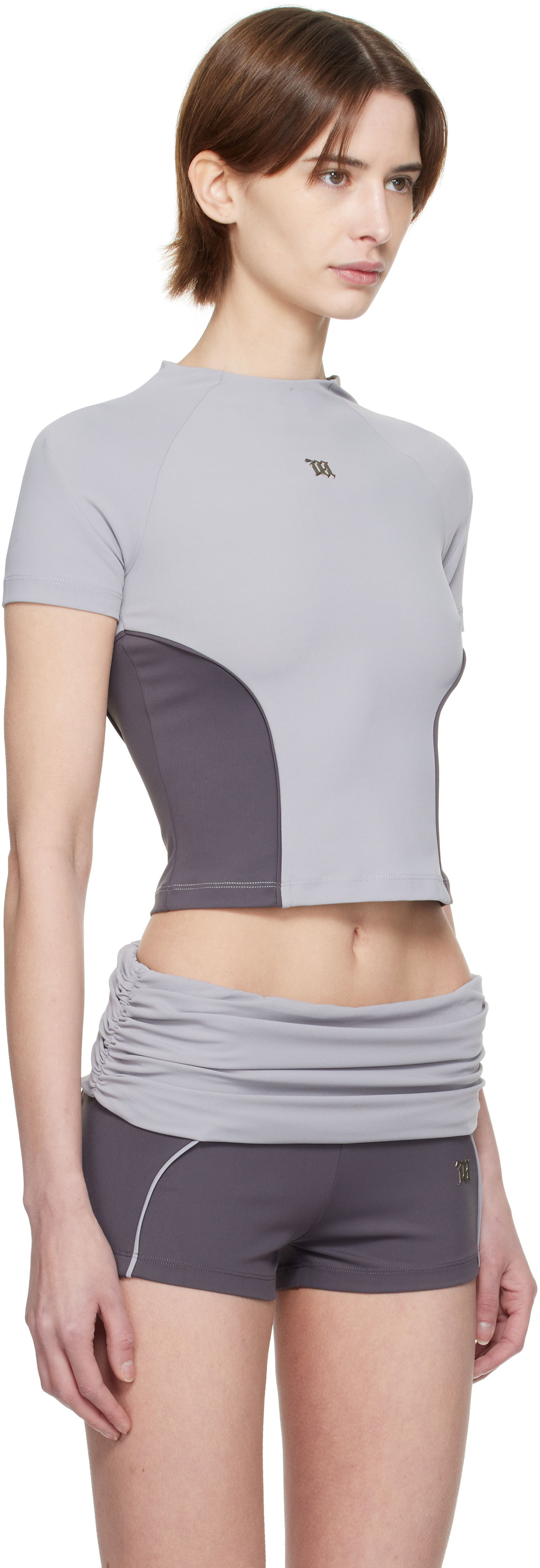 Badetøj MISBHV MISBHV Lycra Sport Crop Top Lilla | 250W132, 1
