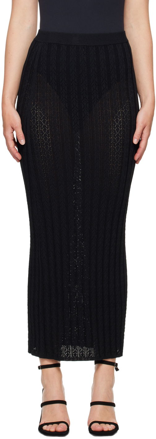 Nederdel Loulou de Saison Loulou de Saison Dera Maxi Knit Skirt Sort | DERA