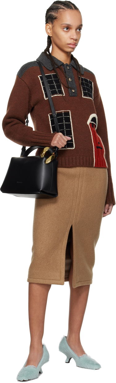 Tøj JW Anderson Burgundy JWA Corner Bag Brun | HB0557-LA0351, 3