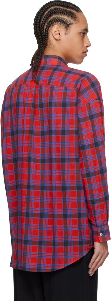 Skjorte The Row The Row Lancaster Plaid Shirt Rød | 882-W3796, 2