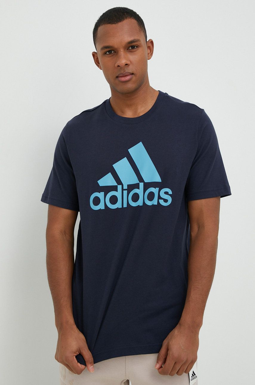 T-shirt adidas Performance Cotton Tee Mørkeblå | IC9354, 0