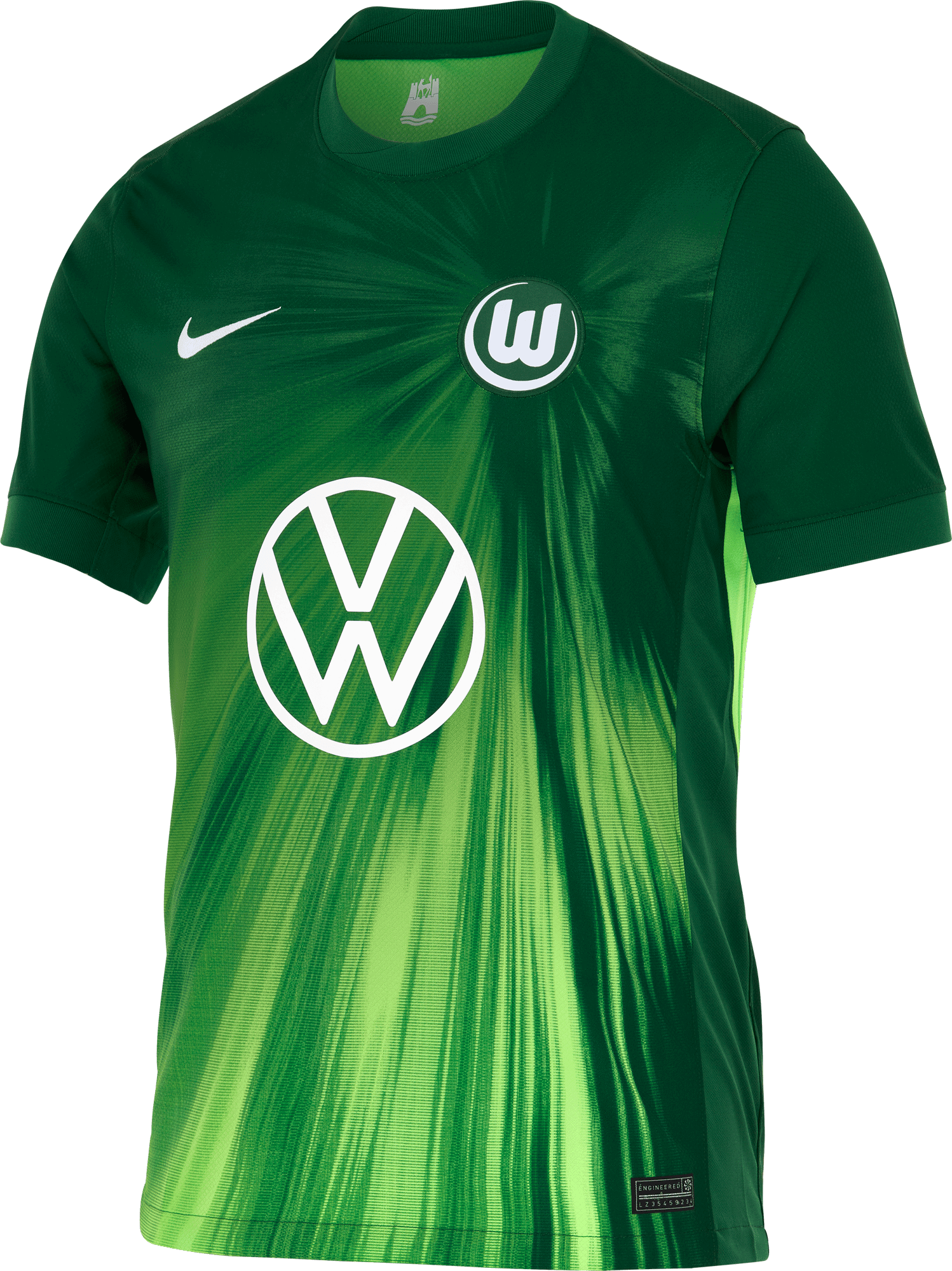 Jersey Nike Nike VfL Wolfsburg 2025/26 Home Stadium Jersey Grøn | hq1562-341, 0