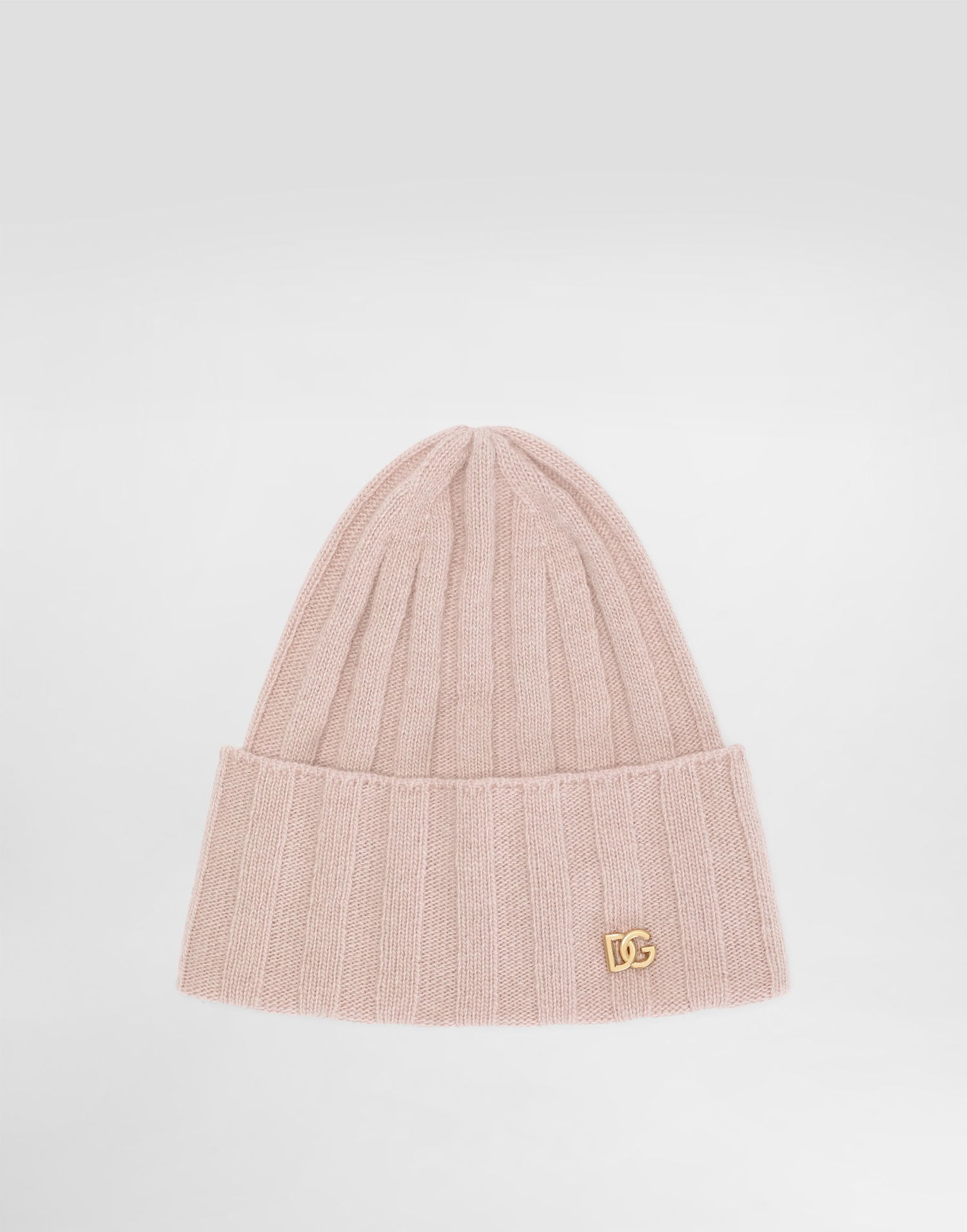 Beanie Dolce & Gabbana Dolce & Gabbana Wide Ribbed Knitted Hat Lyserød | LBKH94JDVDQF0991, 0