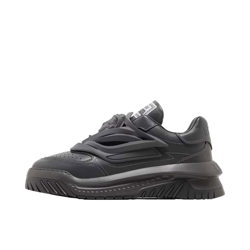 Sneakers og sko Versace Odissea Caged Rubber Medusa Sneaker Fossil Grey Sort | 1004524-1A03180-1E440