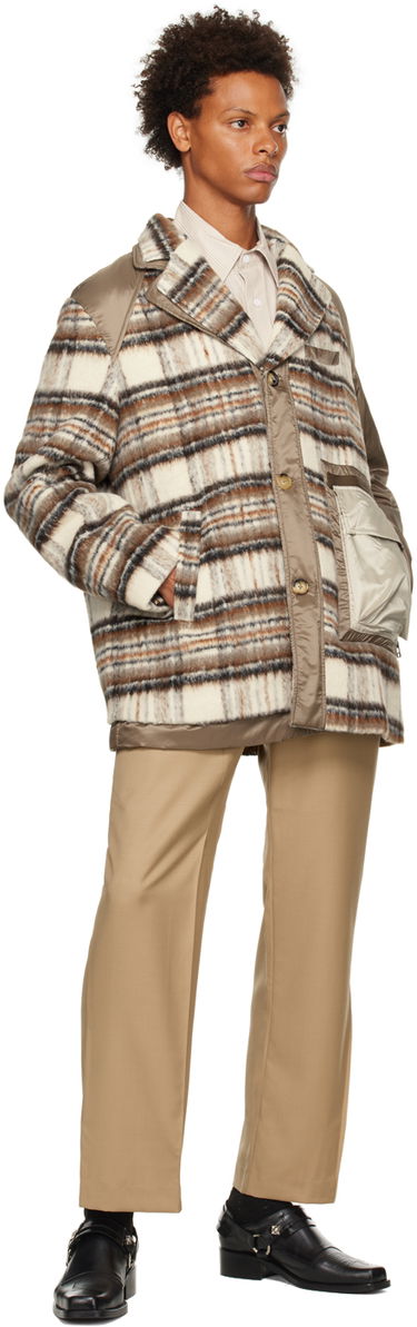 Jakke Feng Chen Wang Feng Chen Wang Paneled Jacket Beige | FMF14CT06, 3