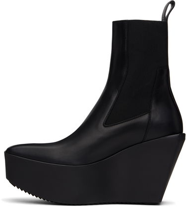 Tøj Rick Owens Rick Owens Hollywood Sliver Platform Beatle Boots Sort | RP01E7851 LOO, 2