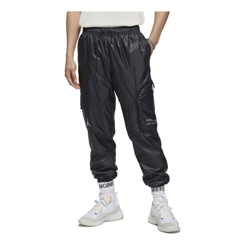 Cargo bukser Jordan Solid Color Logo Casual Pants Sort | DM1866-010