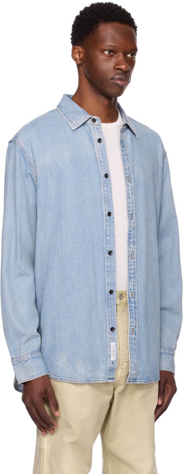 Skjorte rag & bone Rag & Bone Finch Denim Shirt Blå | MED25PA016FWSU, 1