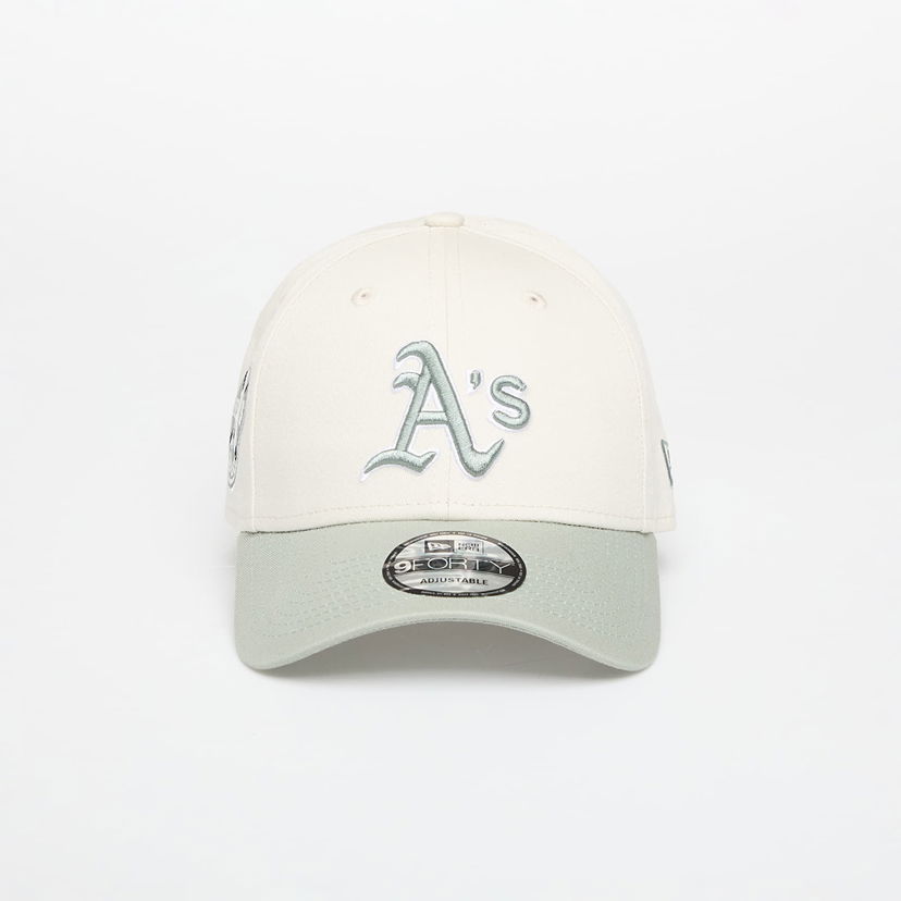 Kasket New Era Oakland Athletics 9FORTY Patch Adjustable Cap Beige | 60595244