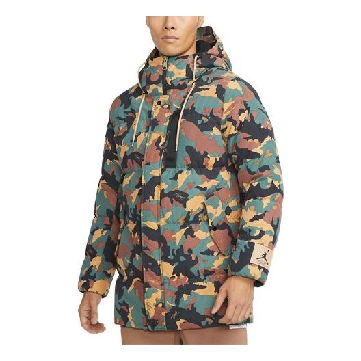 Puffer jakke Jordan Jordan Casual Stay Warm Hooded Down Parka Flerfarvet | DC9680-333