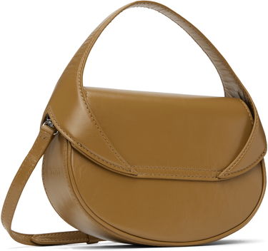 Håndtaske BY FAR Hari Creased Leather Shoulder Bag Brun | MWBTH008LL002BR044PL, 2