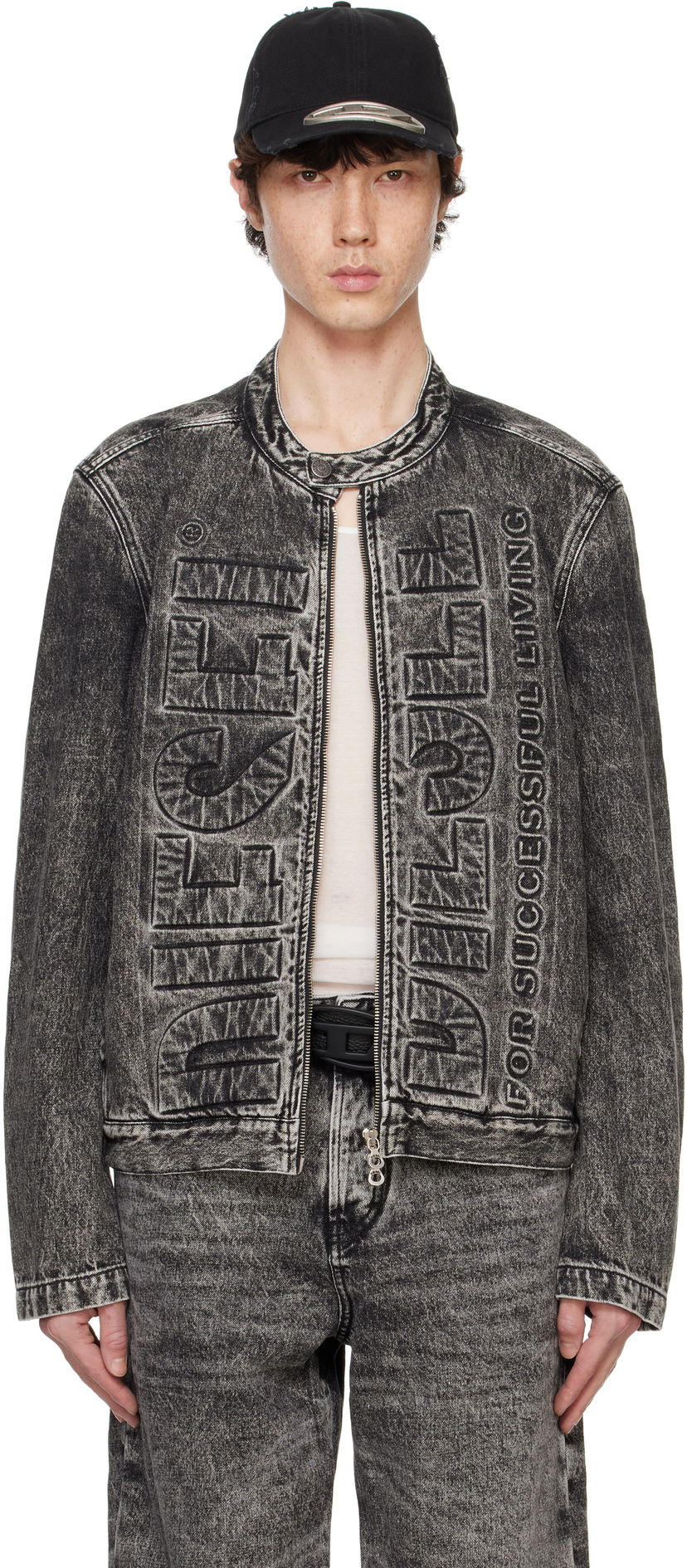 Bomberjakke Diesel Denim Jacket D-Glory-S1 Sort | A15242-0CBDE-02