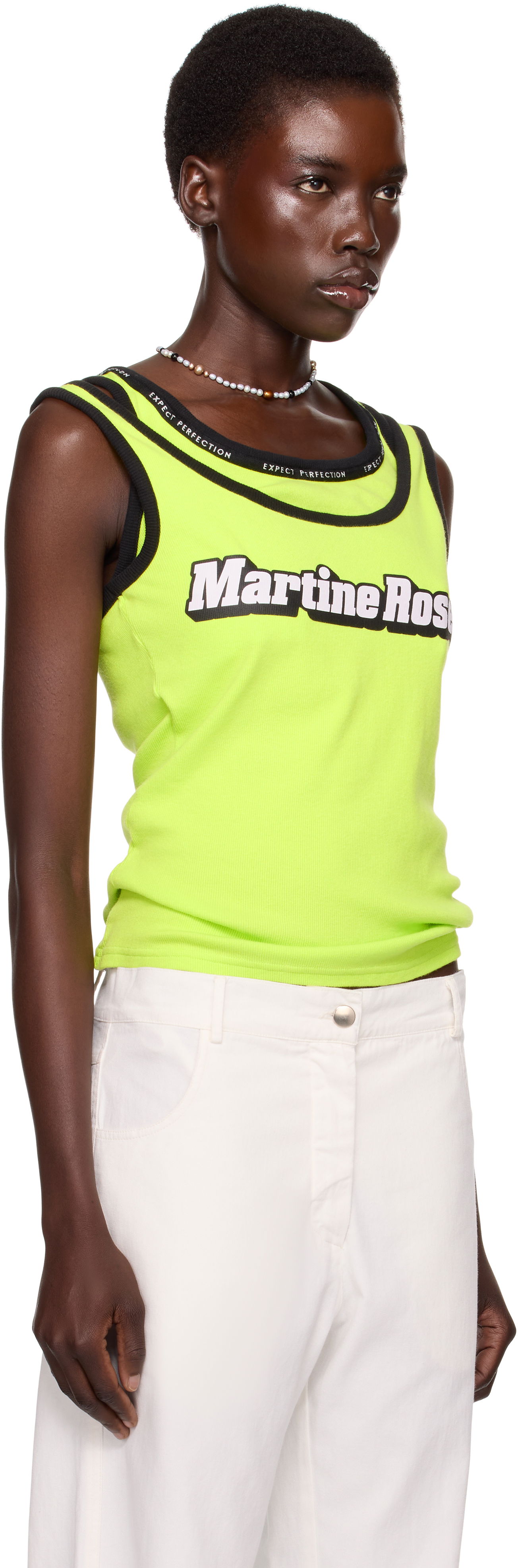 Tanktop Martine Rose Martine Rose Folded Vest Tank Top Gul | 634JS03404, 1