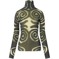 T-shirt Nanushka Long Sleeve Josa Sprial Top Grøn | NW24RSTP01999, 1