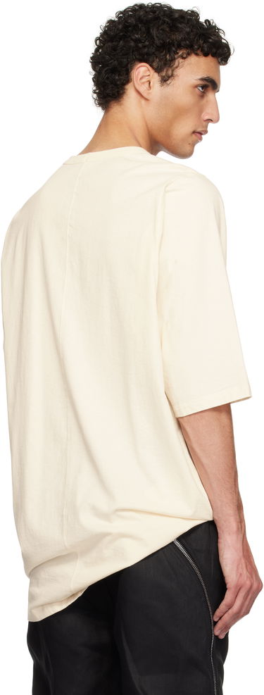 T-shirt Rick Owens Rick Owens Hollywood Jumbo Short Sleeve T-Shirt Beige | RU01E5274 JNC, 2