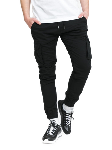 Joggingbukser Alpha Industries Cargo Pants Cotton Twill Jogger Sort | 116202 03