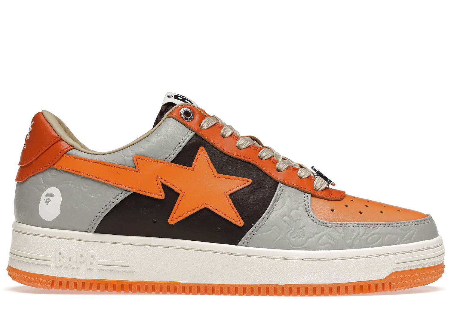 Sneakers og sko BAPE Bape Sta Low "Grey Orange" Orange | 001FWH701002_ORG_A / 1H70-291-002, 0