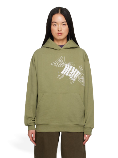 Sweatshirt Dime Wings Hoodie Grøn | DIME23D2F13GRN