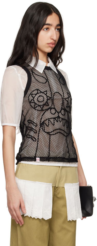 Tanktop Charles Jeffrey Loverboy Charles Jeffrey LOVERBOY Graphic Net Tank Top Blå | 54080301, 4