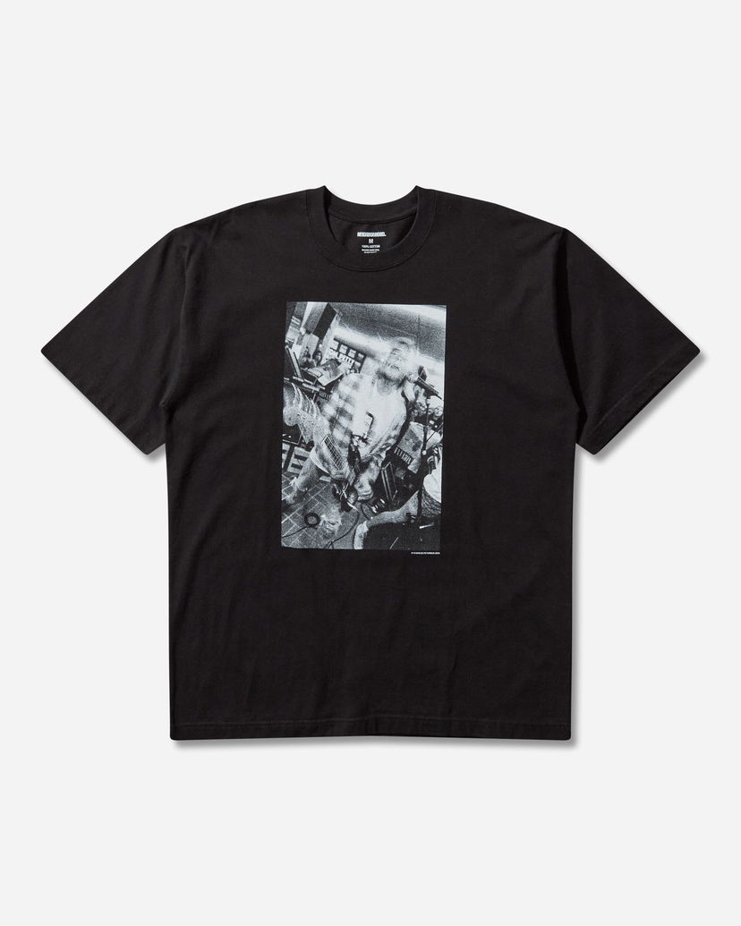 T-shirt Neighborhood Charles Peterson SS-5 Graphic Print T-Shirt Sort | 252PCNH-ST14S BLACK