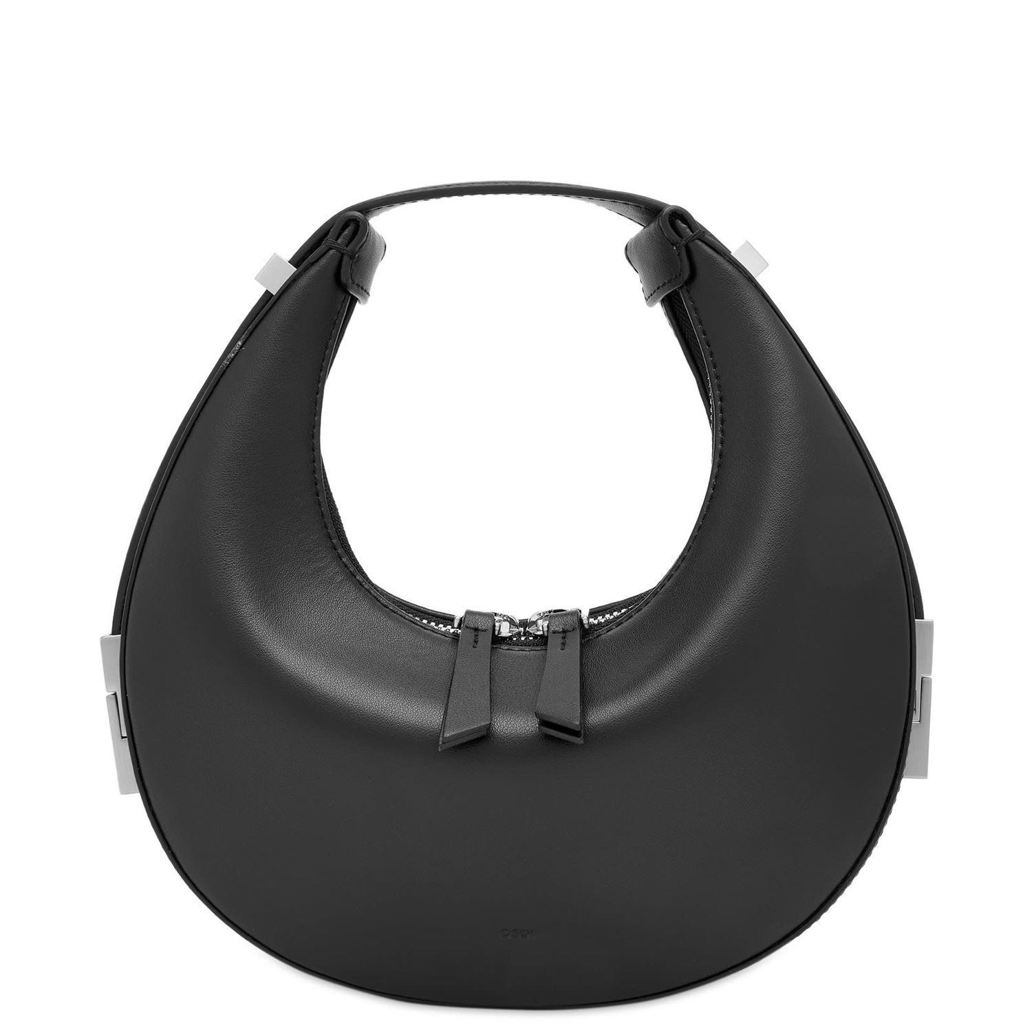 Skuldertaske OSOI Mini Black Leather Shoulder Bag Sort | 21SB030-101-01, 1