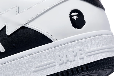 Sneakers og sko BAPE Bape Sta #6 M2 Black/White Hvid | 0ZXSHM191328M-BLK, 4