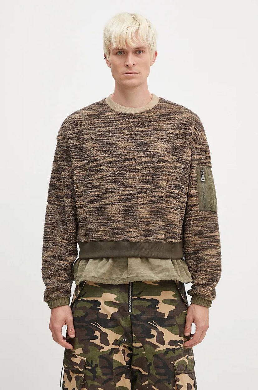 Sweater Andersson Bell Layered Fleece Sweater Grøn | atb1171m