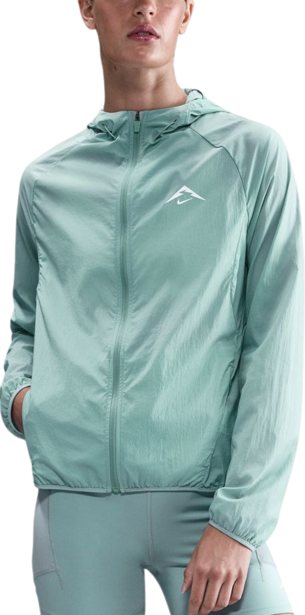 Jakke Nike Nike Trail Hooded Jacket Grøn | hj2250-017, 0