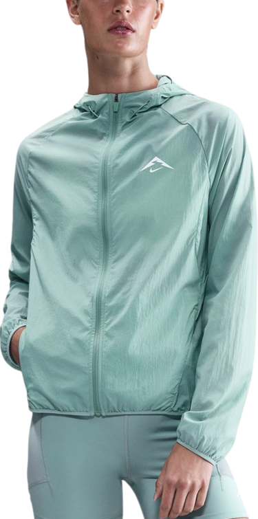 Jakke Nike Nike Trail Hooded Jacket Grøn | hj2250-017, 0