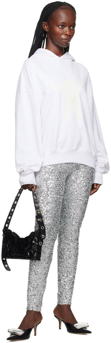 Sweatshirt We11done We11done Printed Hoodie Hvid | WD-TH3-22-727-U-IV, 3