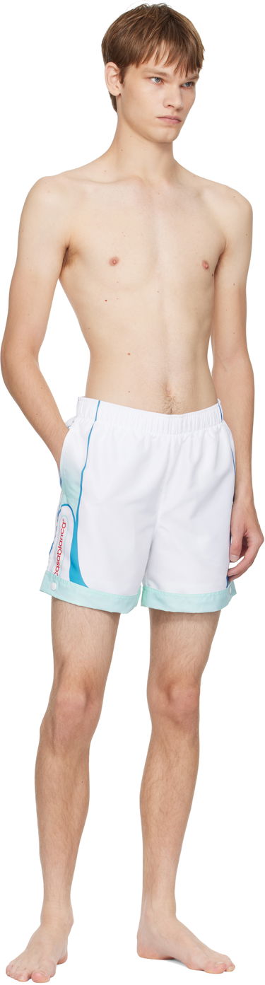 Badetøj Casablanca Casablanca Logo Swim Shorts Hvid | MPF25-SWM-065-01, 3