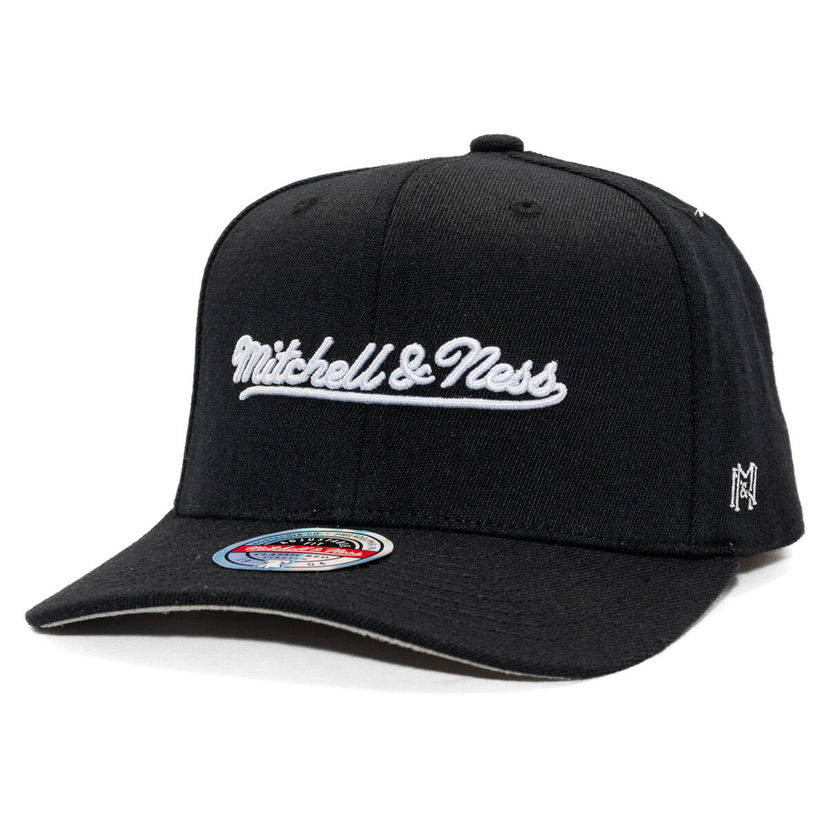 Kasket Mitchell & Ness Mitchell & Ness Branded Script Stretch Cap Sort | HC12184-MNNBLCK