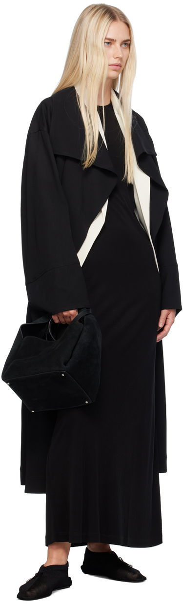 Frakker TOTEME TOTEME Signature Shawl Collar Long Coat Sort | 243-WRO3318-FB0187, 3
